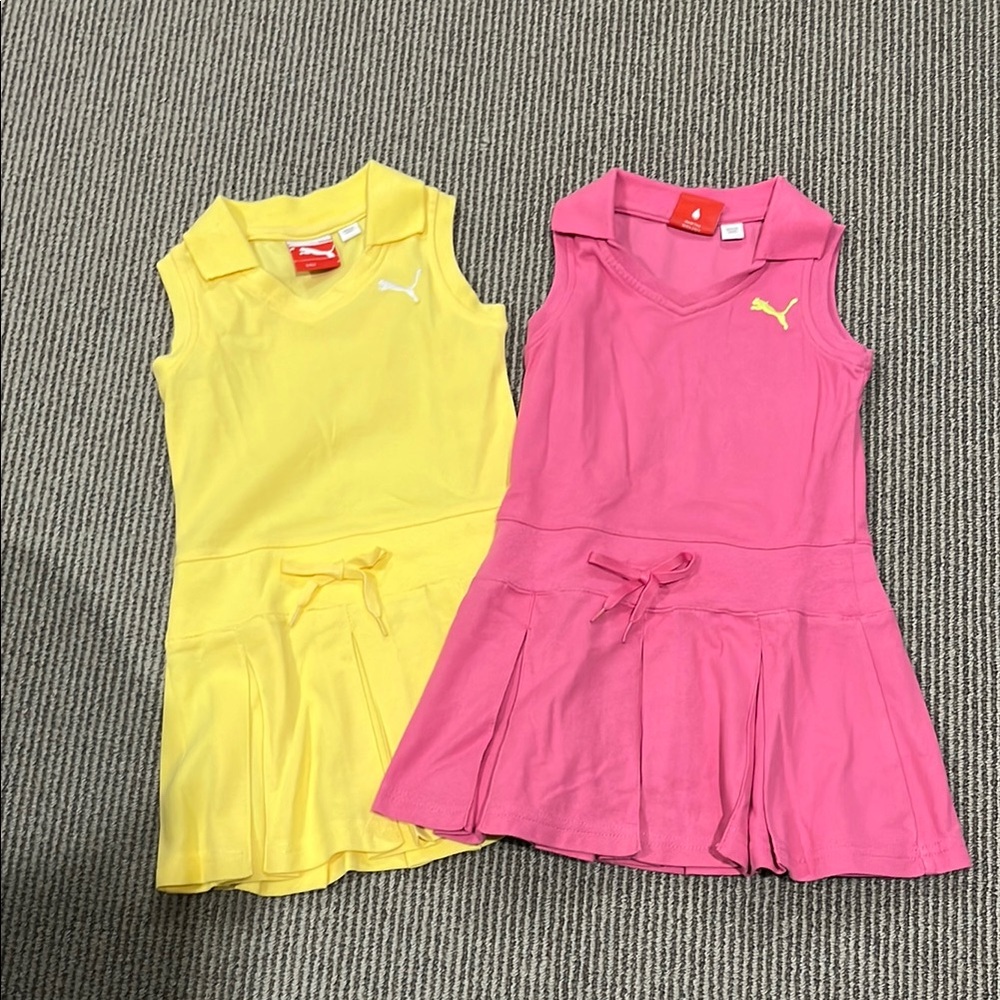 Puma Yellow and Pink Girls' Dresses